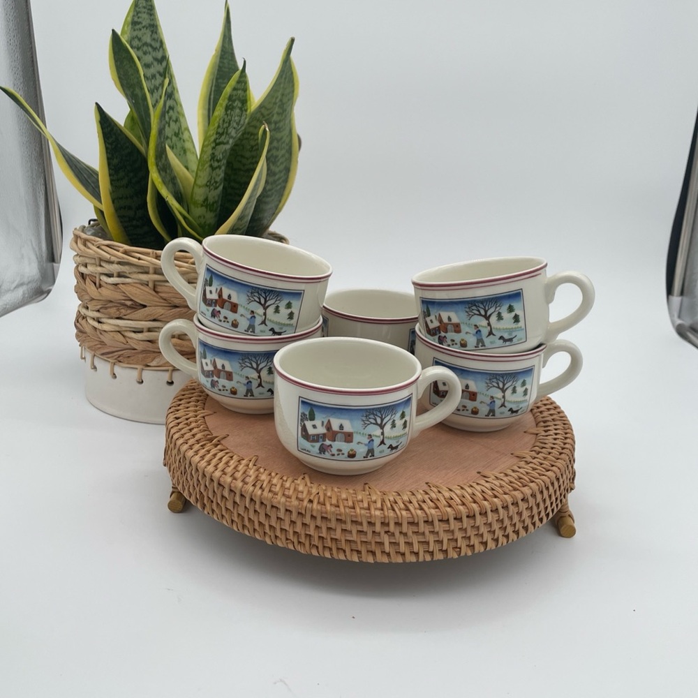 Villeroy and Boch Naïf Christmas set of 6 Cups/Mugs
